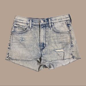 AGoldE Anja cut off distressed jean shorts